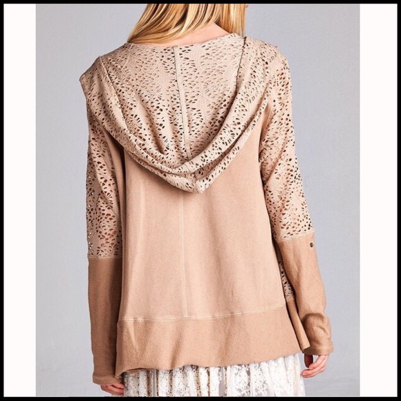 Eyelet Zip Hoodie - Picture 5 of 6